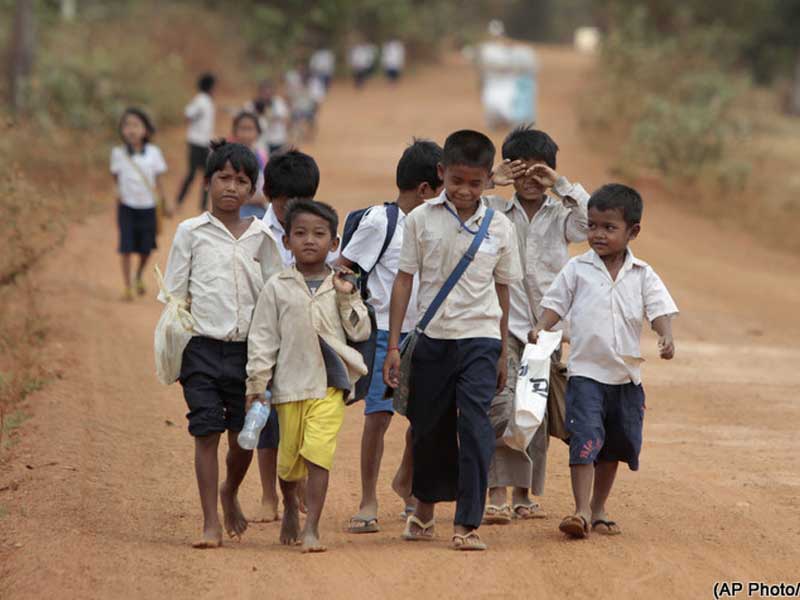  cambodian school children